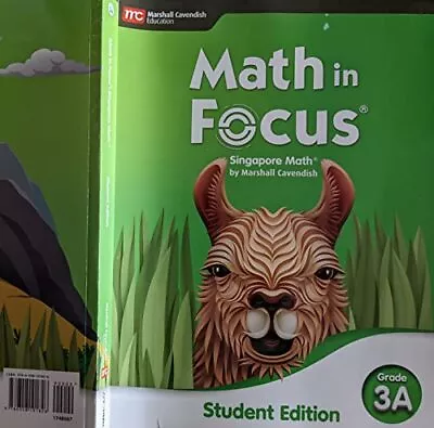 Student Edition Volume A Grade 3 2020 (Math In Focus) • $6.98