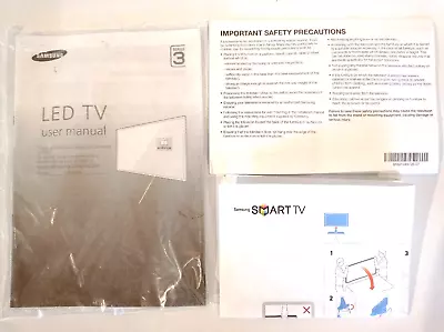 Samsung LED TV Series 3 User Manual Guide Instruction Book W/ Quick Setup Guide • £2.69