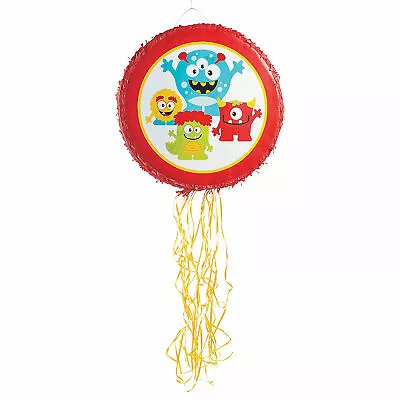 Mini Monster Pull-String Pinata Party Decor 1 Piece • $26.40