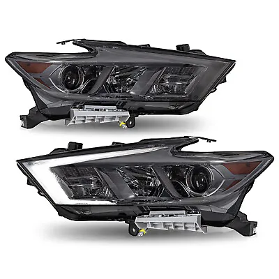 For 2016-2018 Nissan Maxima S SL SV LED DRL Smoke Headlights Amber Corner Lamps • $245.99