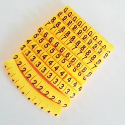1000pcs Electricity Power Cable Wire Marker Identification Lables Tags Made Of • £8.39