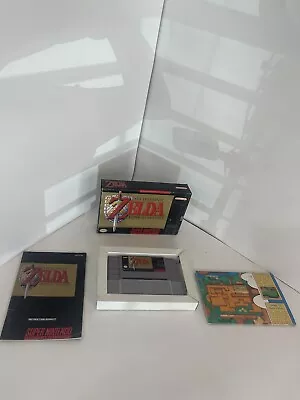 Zelda A Link To The Past SNES Complete CIB GREAT CONDITION • $61