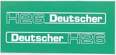 Deutscher H26 Vintage Mower Repro Bonnet Decals • $20