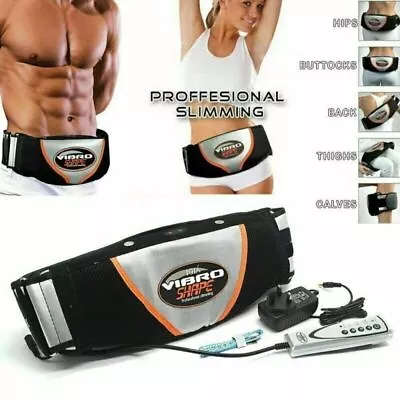 Electric Vibrate Massager Belt Stomach Slimming Fat Burn Weight Loss Machine • $47.97