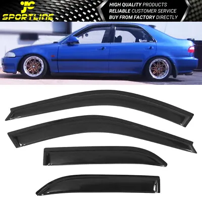 For 92-95 Honda Civic Sedan EG EH Acrylic Window Visors 4Pc • $26.98