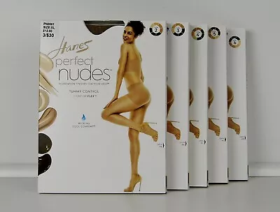 NIB - Hanes Perfect Nudes Sheer Tummy Control Hosiery #PN0001 (Sizes XL - 1/2X) • $9.95