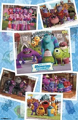 2013 DISNEY PIXAR MONSTERS UNIVERSITY GRID POSTER NEW 22x34 FAST FREE SHIPPING • $8.99