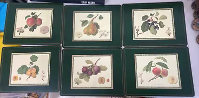 Vtg Pimpernel Hooker Fruits Royal Horticulture Society Placemats Cork Grannycore • $85