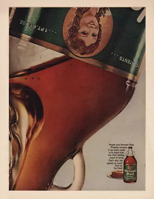 1966 Vermont Maid Syrup: More Maple In Blend Vintage Print Ad • $8.75