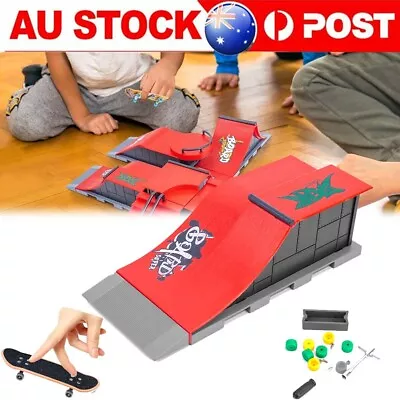 Kids Skate Park Ramp Kit Tech Deck Mini Fingerboard Finger Board Ultimate Park • $17.90