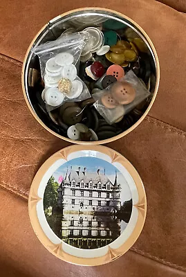 £1.75 • Buy Vintage Tin Of Buttons. Rowntree Macintosh Tin