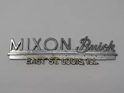 Vintage Mixon Buick Illinois Car Dealership Metal Nameplate Emblem Badge • $60.15