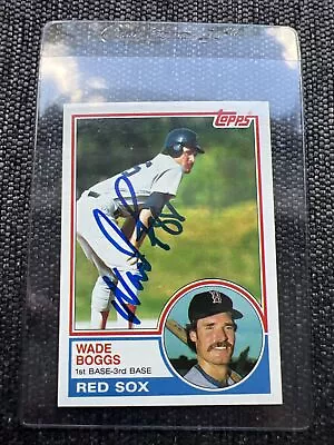 Wade Boggs Signed 1983 Topps HOF Auto RC • $39.99