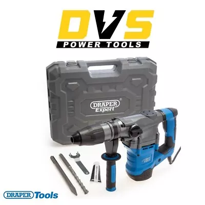 Draper SDS Hammer Drill Max Rotary Driver 1600W Drill Bit & Chisel In Case 56407 • £79.95