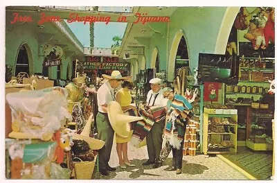 Postcard Free Zone Shopping Sales Tijuana Old Mexico To Butler Indiana 1960s • $5.79