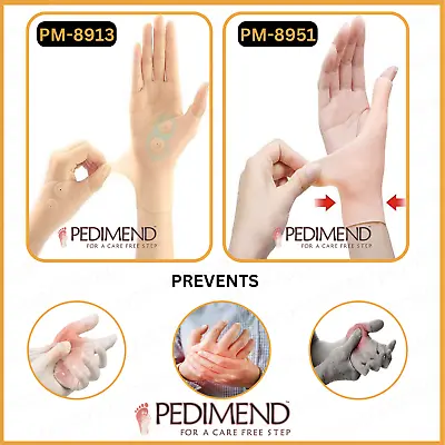 £6.95 • Buy Pedimend Gel Hand Thumb Wrist Support Glove Brace For Carpal Tunnel & Hand Pain