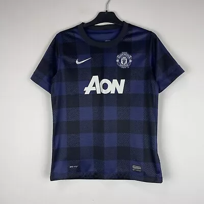 Manchester United 2013-2014 Away Shirt Soccer Jersey Youth L Boys 12-13 Years • $10