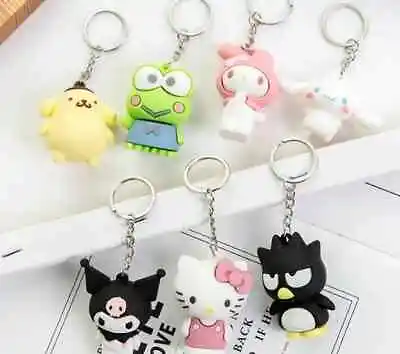 Sanrio Keychain Hello Kitty My Melody Pompompurin Kuromi Keroppi Badtzmaru Kawai • $10