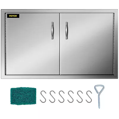 BBQ Access Door BBQ Island Double 19 X34.5  Outdoor Kitchen Stainless Steel Door • $85.99