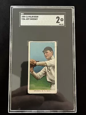 1909-1911 T206 Jeff Sweeney Polar Bear - SGC 2 - Highlanders/Yankees  • $106.99