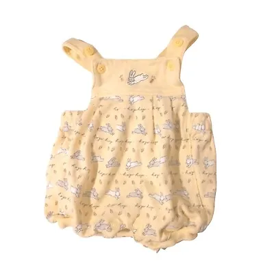 Vintage Gymboree Newborn Yellow Bunny Easter Overalls Outfit Boy Girl 0-3 Months • $20