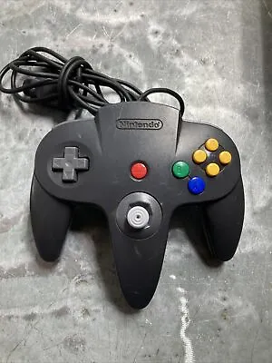 Nintendo 64 Black Grey Controller NUS-005 Official N64 OEM • $20.99