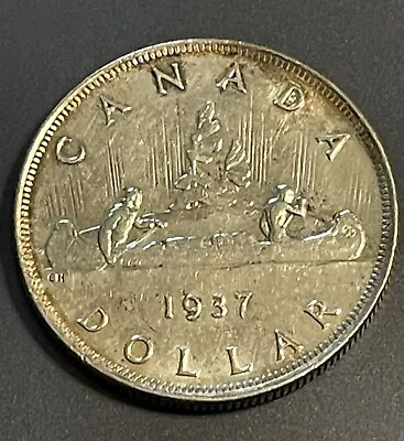 Canada 1937 Dollar Silver Coin #2 • $9.95