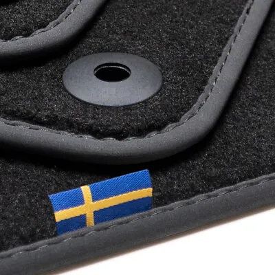 For Volvo XC90 Black Carpet Car Mats – 2016-2023 OEM Quality Velour • $94