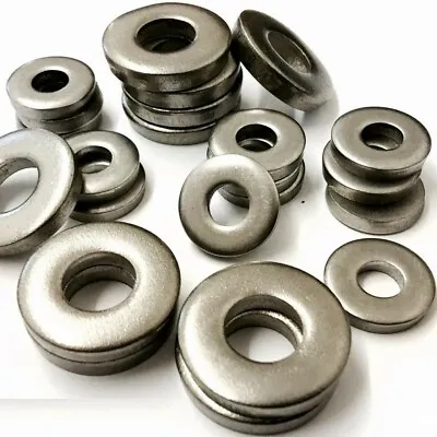 £3.27 • Buy A4 Stainless Steel Marine Grade Extra Thick Flat Spacer Washers Din 7349 Metric