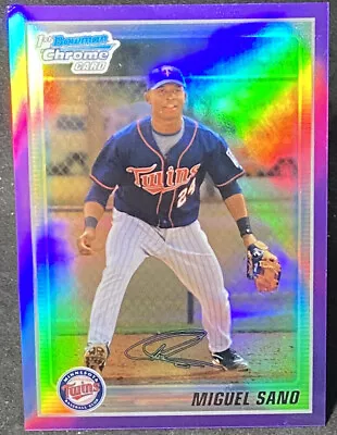 Miguel Sano 1st Bowman Chrome Purple Refractor /899 #BCP205 2010 Bowman Chrome • $4.99