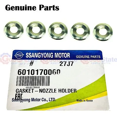 $27.80 • Buy GENUINE SsangYong Rexton SUV 2.9 TD 98-07 Fuel Injector Nozzle Gasket Washer X5