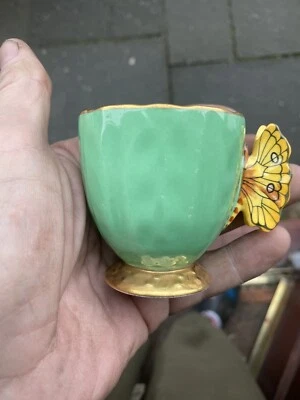 Aynsley Butterfly Handle Harlequin Tea Cup • £2.20