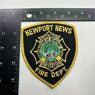 Vintage NEWPORT NEWS VIRGINIA Fire Department Patch 411W • $5.06