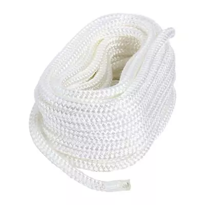 $24.29 • Buy 1/2 Inch 50 FT Double Braid White Nylon Boat Dock Line Mooring Rope Anchor Line