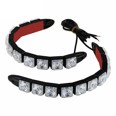 12V 10 LED Daytime Running Light DRL Car Fog Day Driving Lamp Lights 2Pack US • $22.49