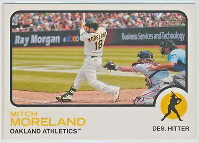 2022 Topps Heritage - Mitch Moreland - Oakland Athletics - Base - #118 • $1.49