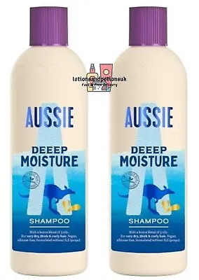 £13.95 • Buy 2 X Aussie Deep Deeep Moisture Shampoo For Dry Thick Curly Hair 300ml