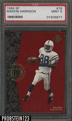 1996 SP #18 Marvin Harrison Indianapolis Colts RC Rookie PSA 9 MINT • $5.50