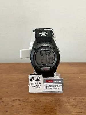 NEW Timex Expedition T49949 Chronograph Timer 100m Water Resistant Indiglo Nylon • $29.99