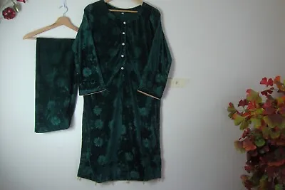 New ARRIVALS Self Print Velvet Boutique Design Salwar Kameez Stitched 2PC Suit • £25