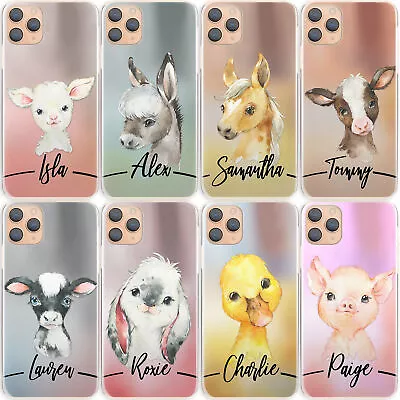 Personalised Initial Phone Case;Pig/Horse/Duck Hard Cover For Samsung S Range • £4.99