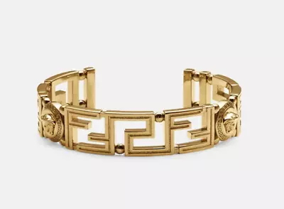 Fendace Cuff Bracelet Large - Fendi Ff Monogram & Versace Medusa - Receipt Proof • $619