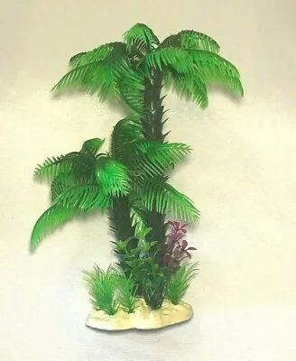 $9 • Buy Aquarium Decorative Plastic Plant - Big Palm Tree