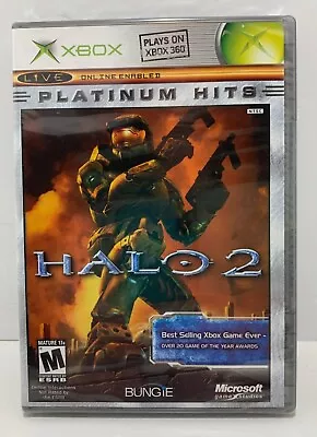 NEW HALO 2 Microsoft Xbox 360 Platinum Hits Version Sealed ESRB  White Label • $72