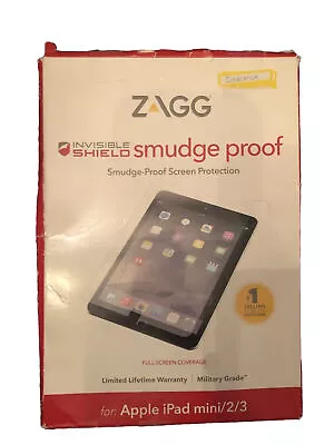 ZAGG Invisible Shield Smudge-Proof Screen Protector For Apple IPad Mini / 2 / 3 • $4