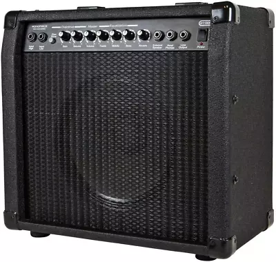1X10 Guitar Combo Amplifier - Black 40-Watt Spring Reverb 10-Inch 4-Ohm Speak • $175.99