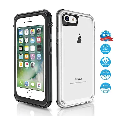 $26.59 • Buy [+Built-in Screen Film] Heavy Duty Clear Tough Shockproof Case For IPhone 8 7 6+