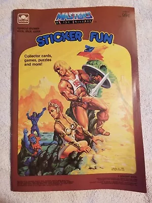 Golden Book He-Man Masters Of The Universe Sticker-Fun Unused 1983 2190-47 • $21.99