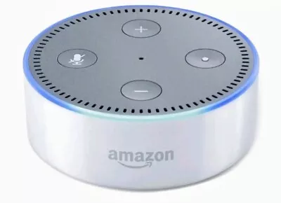 Amazon Echo Dot 2nd Gen. White Bluetooth Wi-Fi Alexa Enabled Smart Speaker NIB • $14.95