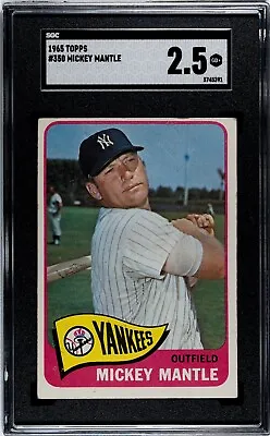 1965 Topps Mickey Mantle #350 SGC 2.5 • $275